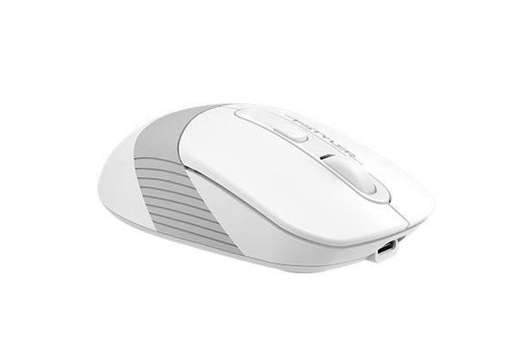 Миша комп'ютерна бездротова A4Tech Fstyler FB10CS Grayish White біла | Зображення 1