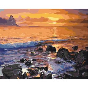Картина по номерам "Каменистый берег" Brushme BS5749 40х50 см