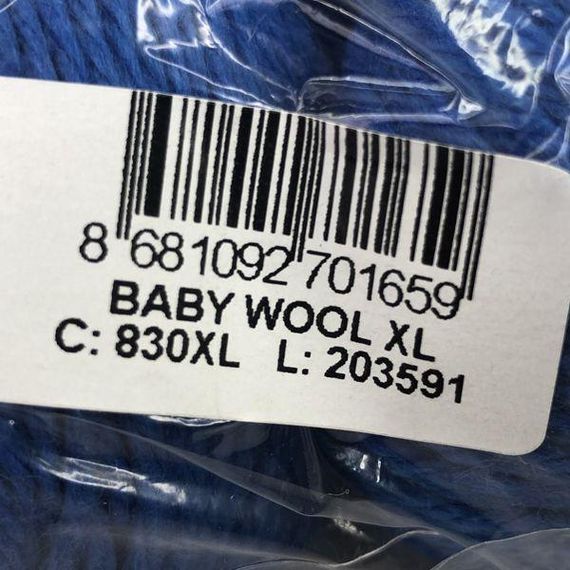 Пряжа Gazzal – Baby Wool XL колір 830 Ультрамарин | Зображення 2