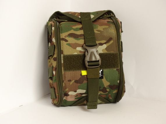 Аптечка тактична військова швидкого знімання Мультикам з двома знімними підсумками для турнікету на MOLLE GEN 4 | Зображення 3