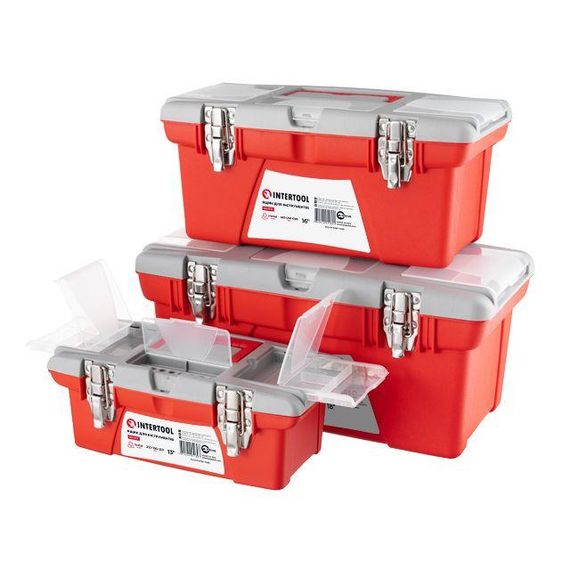Комплект ящиків для інструменту з металевими замками 3 од. INTERTOOL BX-0503 | Зображення 6