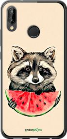 Чохол на Huawei P20 Lite Єнотик з кавуном "4605t-1410-2448"