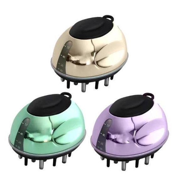 Вібромасажер антистрес для голови та тіла з ємністю для олії Liquid Guide Comb