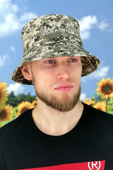 Мужская панама «I`m Ukrainian» пиксель