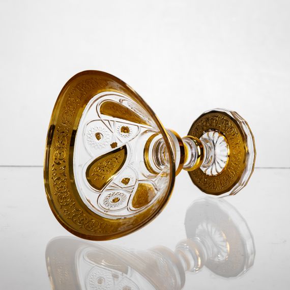 Цукерниця скляна Bogema Gold 15 см Yiwu HP-34-134 | Зображення 2
