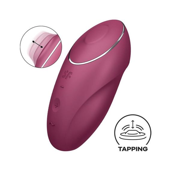 Кліторальний стимулятор - Satisfyer Tap & Climax 1 Red sexstyle