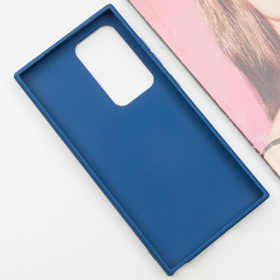 TPU чехол Bonbon Metal Style для Samsung Galaxy S23 Ultra Синий / Denim Blue | Зображення 3