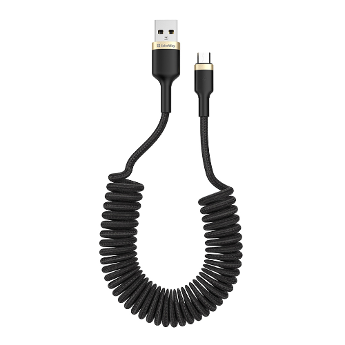 Кабель USB MicroUSB ColorWay CW-CBUM051-BK 2,4A 0,35-1,5м чорний | Зображення 2