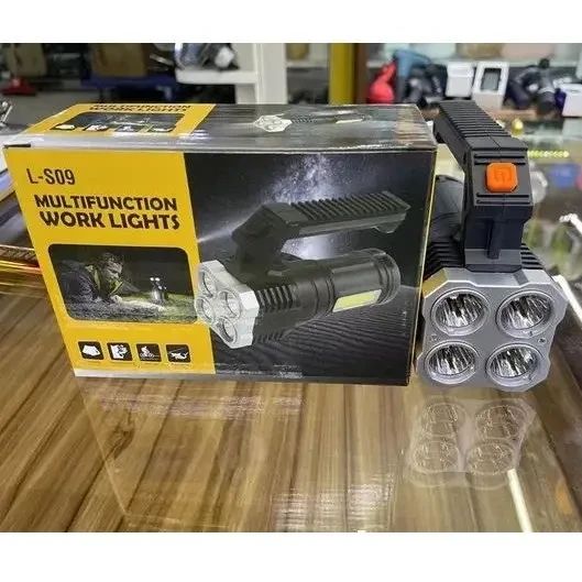 Світлодіодний ручний переносний ліхтар LF-S09 USB/ Ручний ліхтар на акумуляторі | Зображення 3