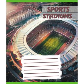 Тетрадь ученическая "Стадион" 018-540260L-1 в линию, 18 листов (959054)