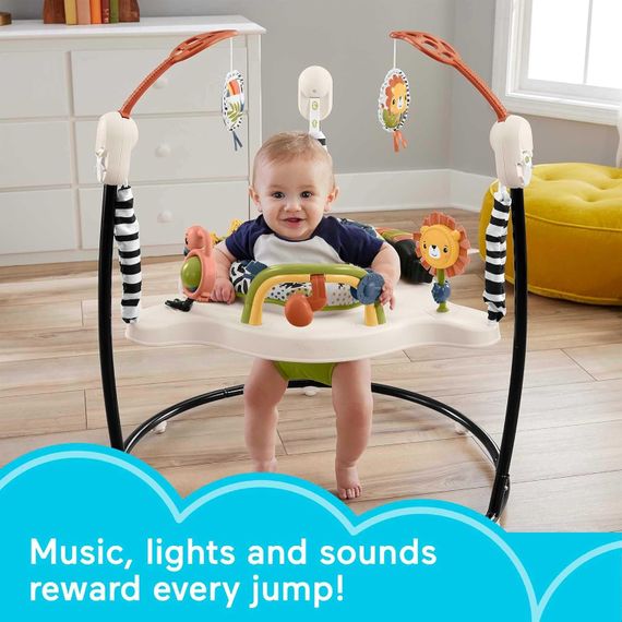 Ігровий центр, що розвиває, дитячий джемпер Fisher-Price Jumperoo Baby Activity Center Бежевий | Зображення 6