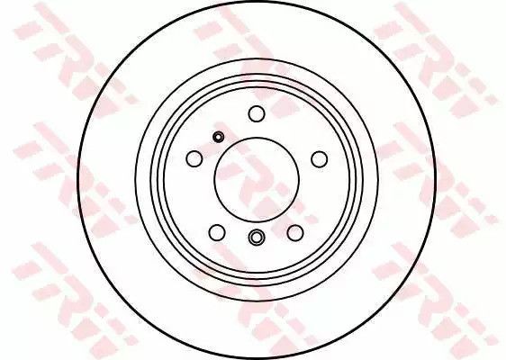 Диск гальмівний (1 шт.) BMW - 725d/728i/730d/730i/735i/740i/840i/850i/H1/H2, TRW (DF1597) | Зображення 1