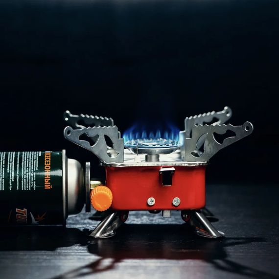 Мини-плита для туризма, Портативные газовые горелки, Газовая горелка для продуктов JA-17 | Зображення 4