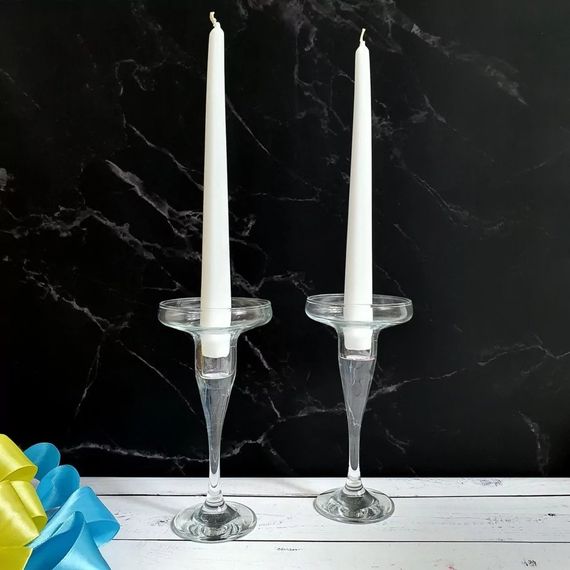 Набір свічок столових Bispol AURA Candles s30-090 Білі | Зображення 7