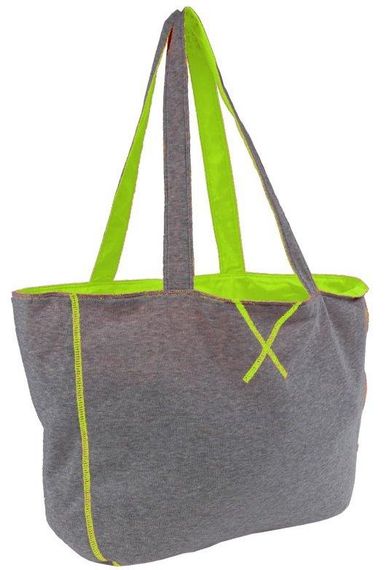 Спортивная хлопковая сумка 15L Corvet серая