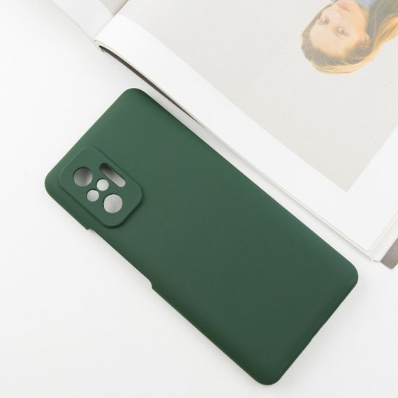Чохол Silicone Cover Lakshmi Full Camera (AAA) для Xiaomi Redmi Note 10 Pro / 10 Pro Max Зелений / Cyprus Green | Зображення 1