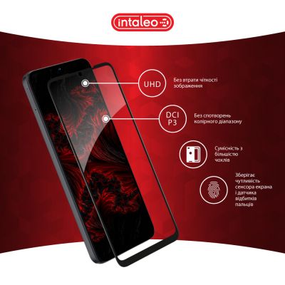 Стекло защитное Intaleo Full Glue ZTE Blade A55 Black (1283126598746) | Зображення 3