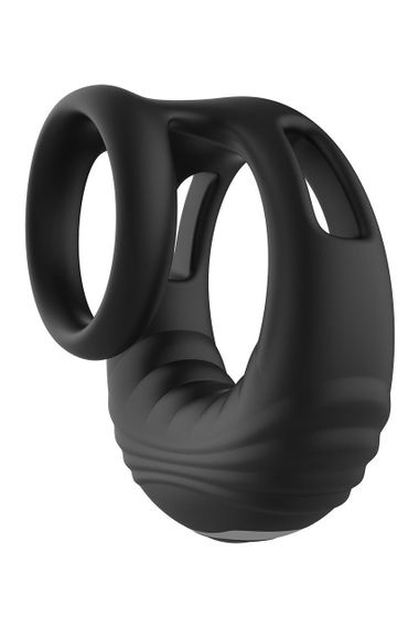 Ерекційне віброкільце Dreamtoys Ramrod з пультом, чорне Sex Aura | Зображення 2