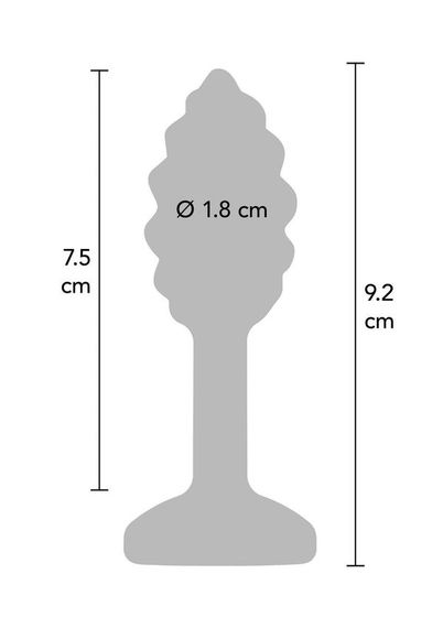 Анальна пробка спіралеподібна Toy Joy Anal Play Swirl чорна sexstyle | Зображення 4