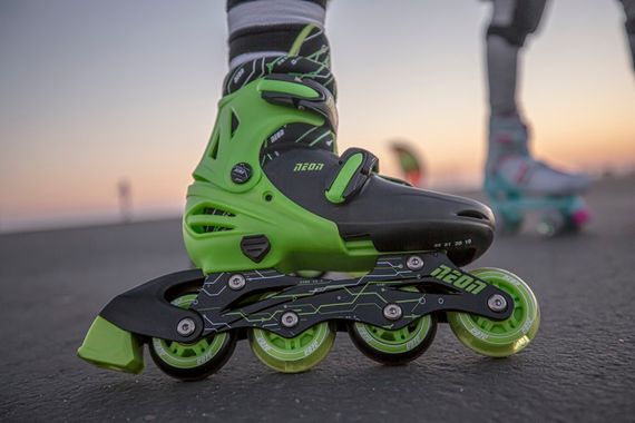 Роликовые коньки Neon Combo Skates Салатовый (Размер 30-33) (NT09G4) | Зображення 4