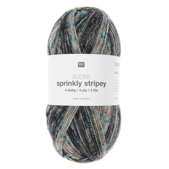 Rico Design Socks Sprinkly Stripey, 008 | Зображення 2