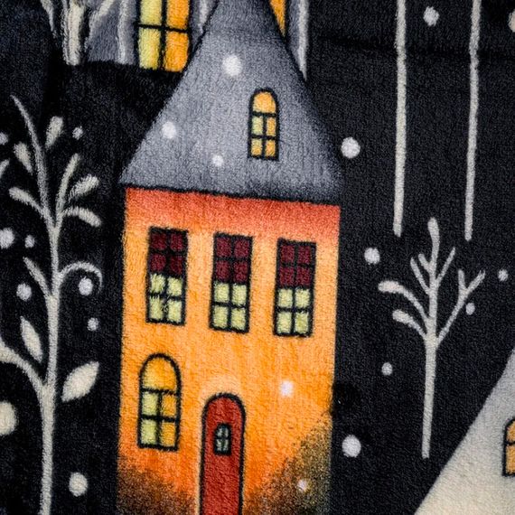 Плед флис Зимний городок 150x200 см Love You | Зображення 2