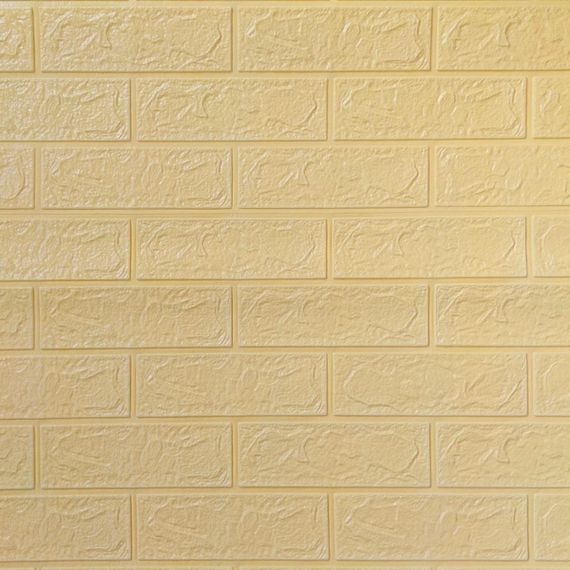 Самоклеюча 3D панель під бежеву цеглу в рулоні 20000x700x3мм (R009-3-20) SW-00001195 | Зображення 1