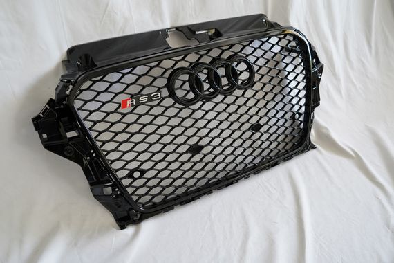 Передня решітка RS-style (2012-2016, чорна) для Ауди A3 рр | Зображення 3