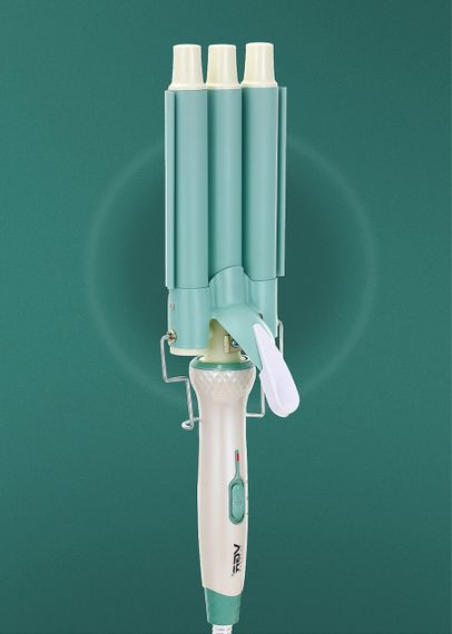 Плойка для волос тройная с регулятором температуры фарфоровая VGR HP-V-595 | Зображення 7