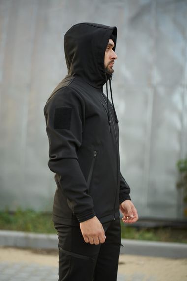 Костюм чоловічий "Reef" чорний з шевроном | Зображення 3