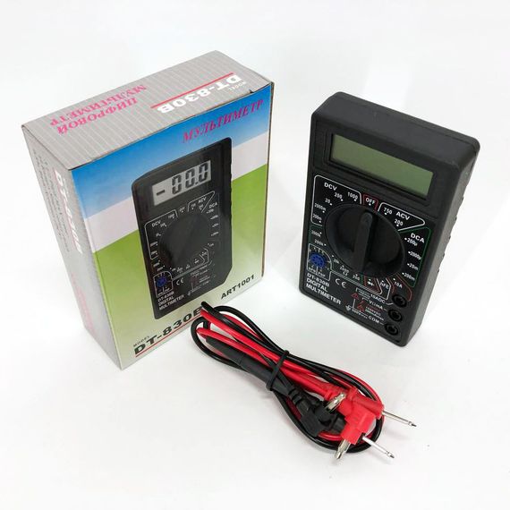 Цифровой мультиметр Digital DT-830B | Тестер для измерения напряжения | Мультиметр AW-177 для дома | Зображення 2