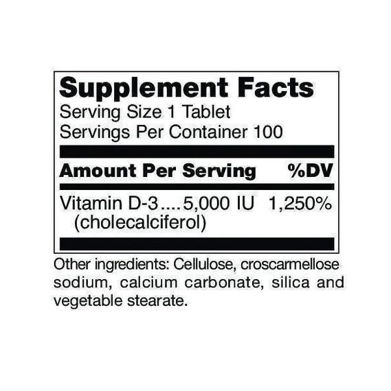 Вітамін D Douglas Laboratories Vitamin D 5000 IU 100 Tabs | Зображення 1