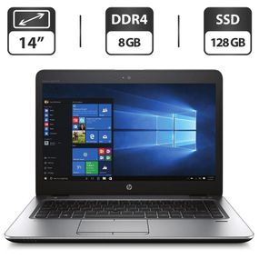 Ультрабук Б-клас HP EliteBook 745 G4 / 14" (1366x768) TN / AMD PRO A10-8730B (4 ядра по 2.4 - 3.3 GHz) / 8 GB DDR4 / 128 GB SSD / AMD Radeon R5 Graphics / WebCam / DisplayPort б/в
