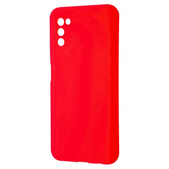 Чохол Silicone Cover Soft для Samsung Galaxy A03s яскраво червоний