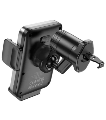 Автомобільний утримувач Hoco HW13 Wireless з функцією бездротової зарядки 15W 2A, Black | Зображення 1