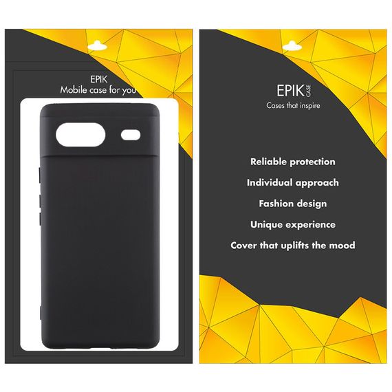 Чохол TPU Epik Black Full Camera для Google Pixel 8a Чорний | Зображення 1