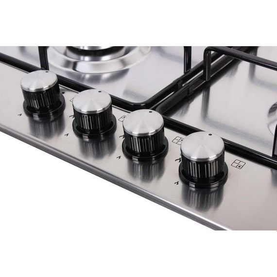 Газовая варочная панель VENTOLUX HG640 B2 S (X) нержавейка | Зображення 5