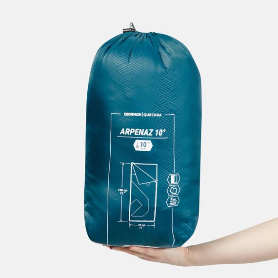 Мішок спальний Arpenaz 10° для кемпінгу синій