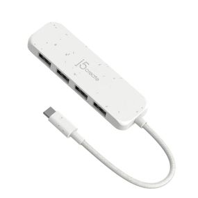 Хаб J5create JCH341EW-N USB-C на 4 USB-A, Білий
