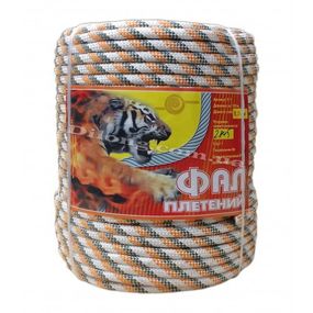 Поліпропіленовий плетений фал, різнокольоровий, Ø8 мм, 100 м