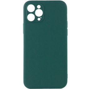 Силіконовий чохол Candy Full Camera для Apple iPhone 12 Pro Max (6.7") Зелений/Forest green