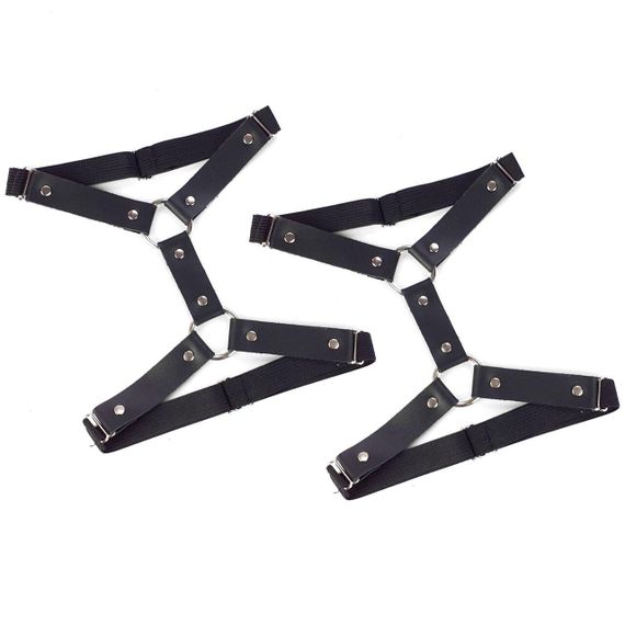 Гартеры на ногу из натуральной кожи Art of Sex - Kristina Leg Garters (2 шт), цвет Черный | Зображення 3