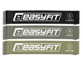 Гумки для фітнесу EasyFit MonoBand набір 3 шт (EF-1812-GY)