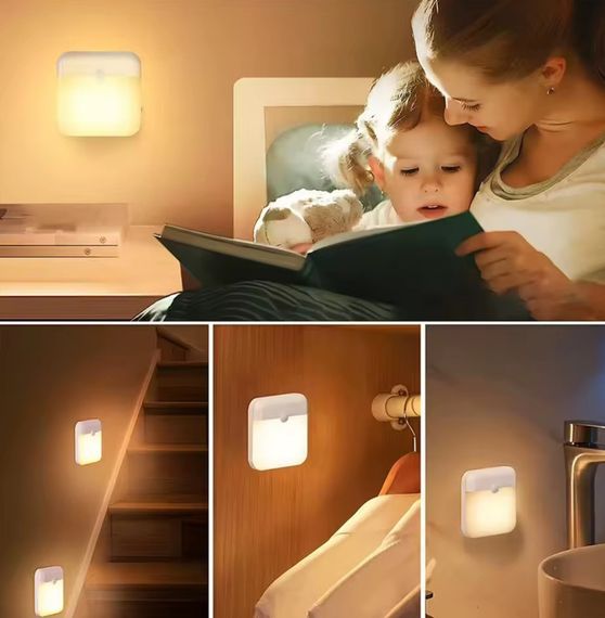 LED лампа з датчиком руху, на акумуляторі, біколор | Зображення 5