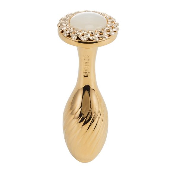 Металева анальна пробка LOCKINK SEVANDA Pearl Pear-shape Anal Plug, зі штучною перлиною | Зображення 2