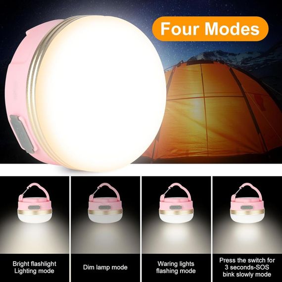 Ліхтар для кемпінгу flintronic, світлодіодний ліхтар для кемпінгу із зарядкою від USB, з магнітною основою, у | Зображення 2