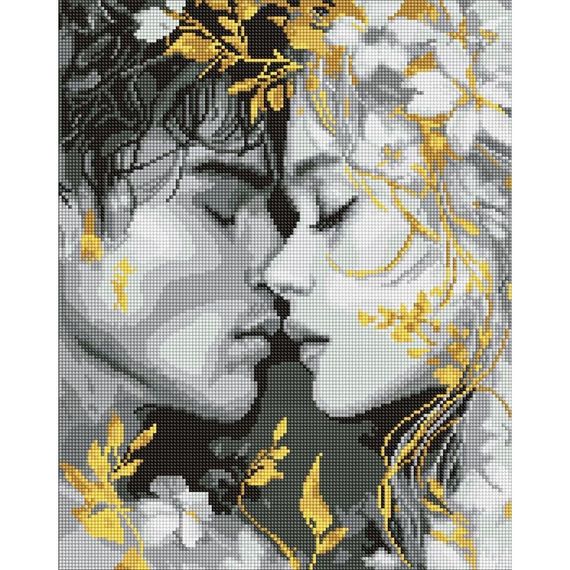Алмазная мозаика "Взгляд губами" ©art_selena_ua AMO8258, 40х50 см