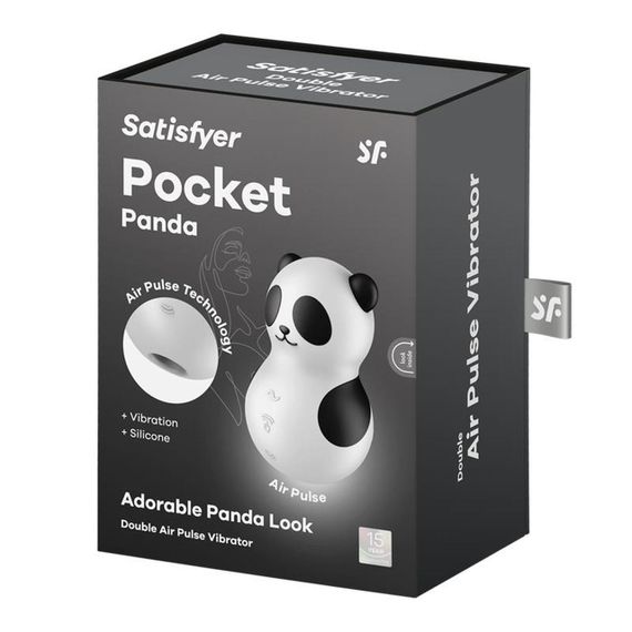 Вакуумний вібратор Satisfyer Pocket Panda Sex Aura | Зображення 1