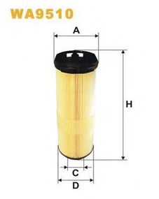 Фільтр повітряний WA95102184 (вир-во WIX-FILTERS) WIX FILTERS WA9510 на MERCEDES-BENZ C-CLASS T-Model (S203)