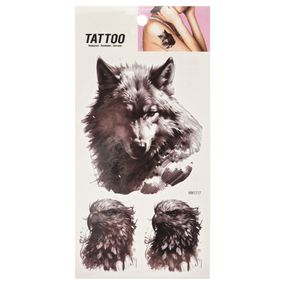 Тимчасове татуювання "Вовк та орел Tattoo" 1020-HM1717